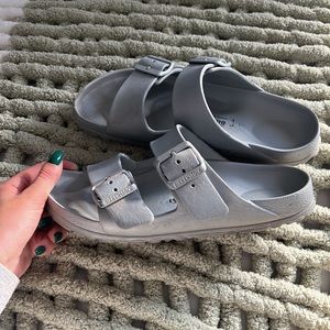 Silver Birkenstocks